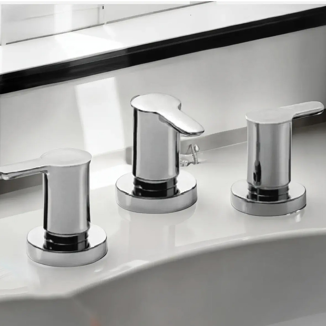 Grifería Bidet Baño C/tansf Cierre Cerámico Piazza 22304 Canilla Logos Cromado - Imagen 2