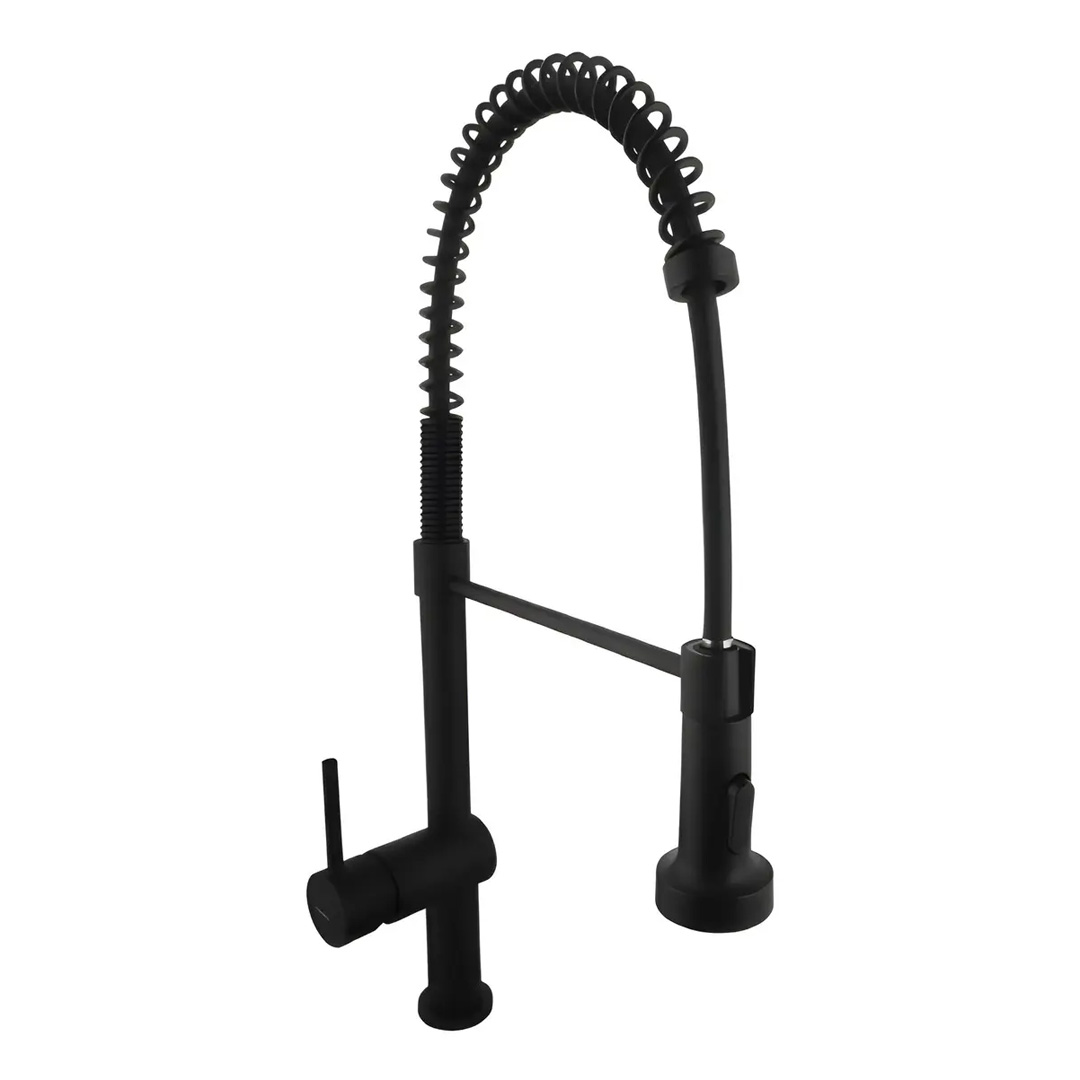 Griferia De Cocina Monocomando Peirano 20-140N Black Cuina Mesada Color Negro Acabado Mate Con Manguera Extensible Flexible Dos Funciones Lluvia Chorro Grifo Canilla Mezcladora Kitchen Gourmet MÁS VENDIDO 10º en Griferías Convencionales Peirano 4.8 Calificación 4.8 de 5. 508 opiniones. (508) - Imagen 4