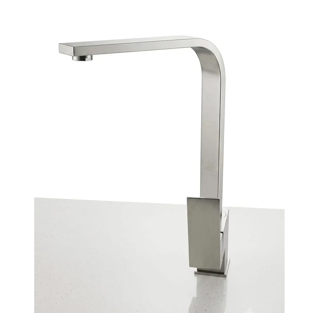 Grifería De Cocina Peirano Mat 20-183 Color Acero Inoxidable Acabado Mate Canilla Grifo Mezcladora - Imagen 3
