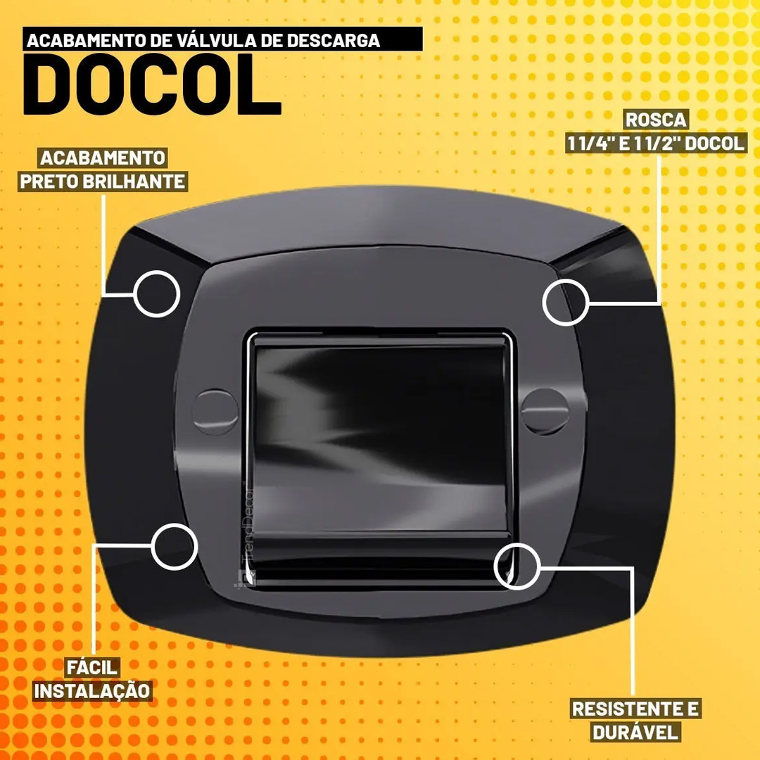 Válvula de descarga Docol Blukit 340371 con acabado negro - Imagen 6