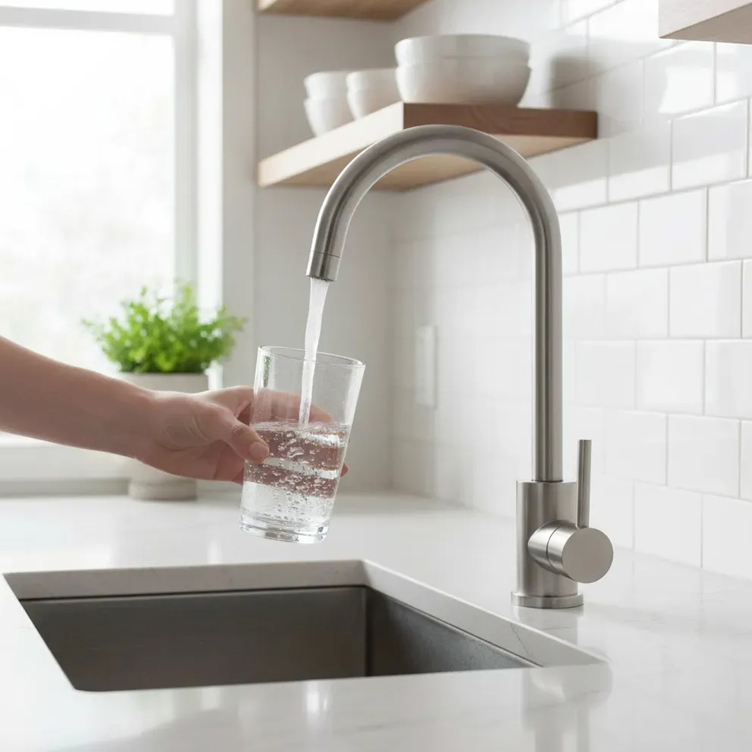 Griferia Monocomando Mesada Cocina Fv Inox One Acero Inox - Imagen 7
