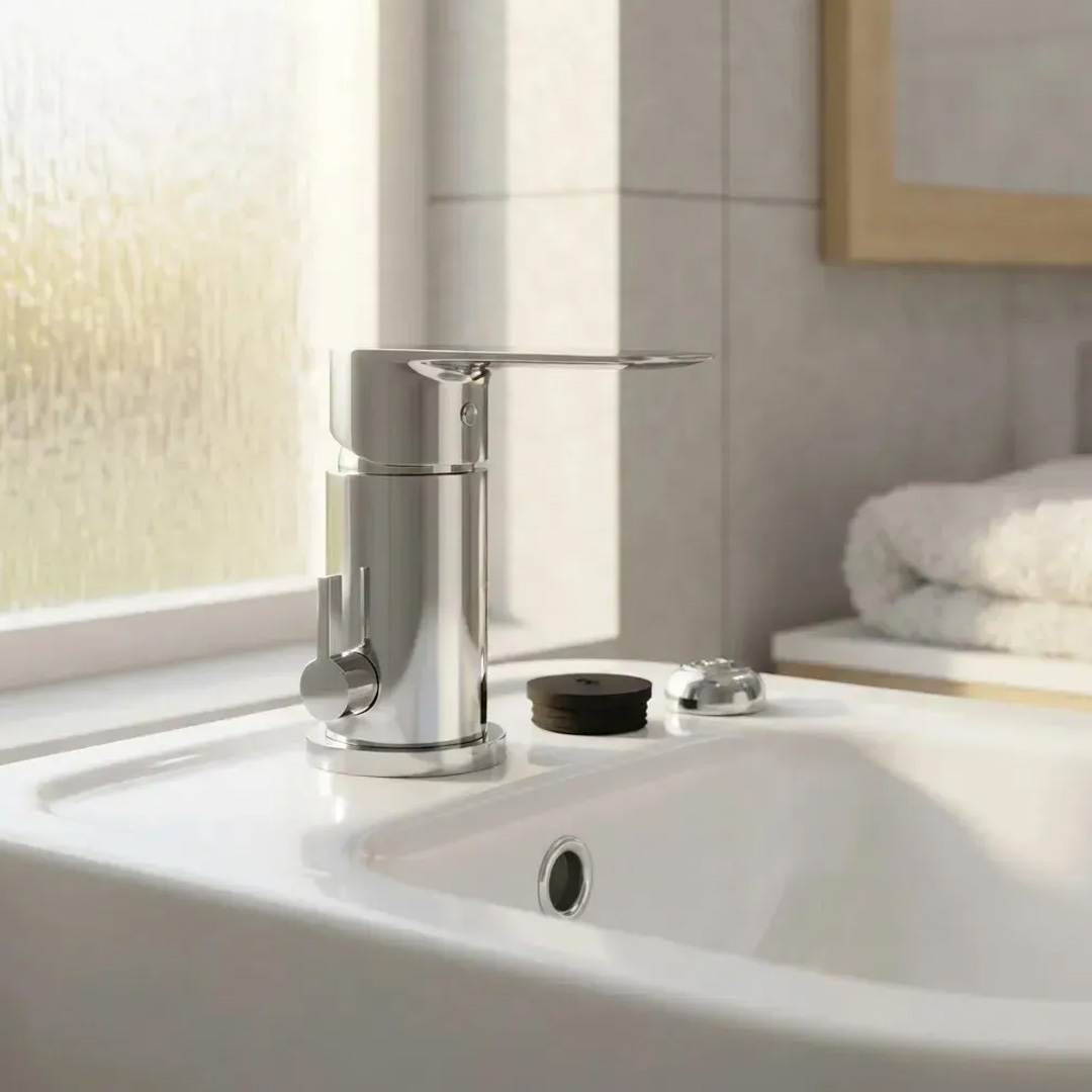 Grifería de baño FV Coty 0189/D9 Cromo y acabado cromado - Imagen 3